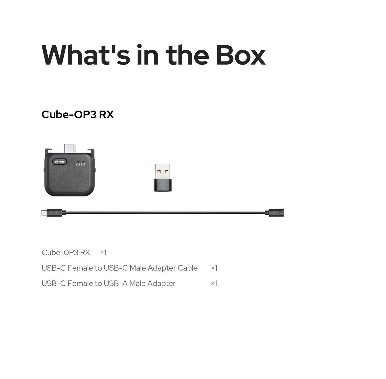 Microfone de lapela sem fio GODOX Cube-OP3 para DJI Osmo Pocket 3