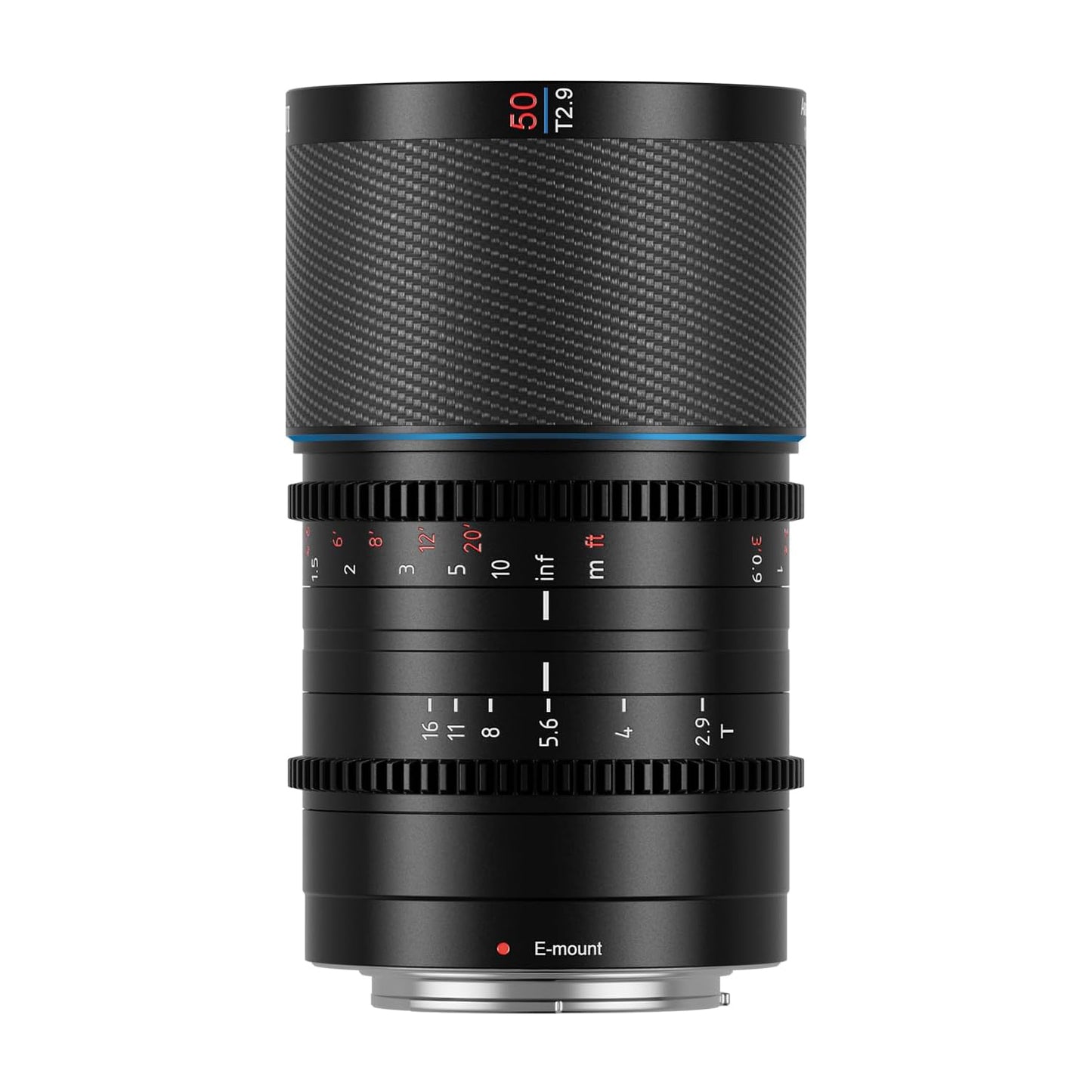 SIRUI Saturn 50mm T2.9 1.6X Full Frame Carbon Fiber Anamorphic Lens, Cine Lens