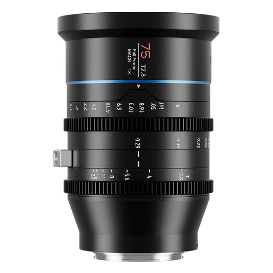 Lente prime cinematográfica SIRUI 75 mm Jupiter Macro T2 Full-Frame (montagem EF) (montagem PL)