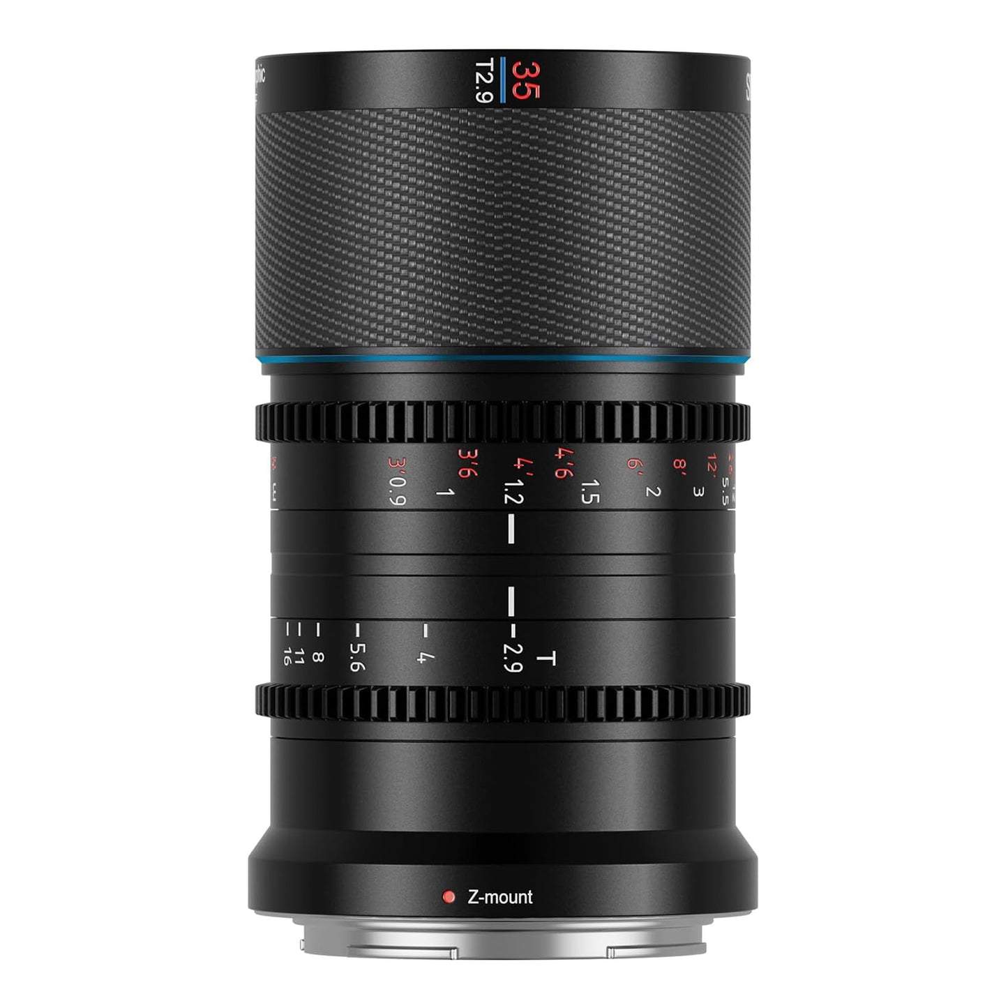 SIRUI Saturn 35mm T2.9 1.6X Full Frame Carbon Fiber Anamorphic Lens, Cine Lens
