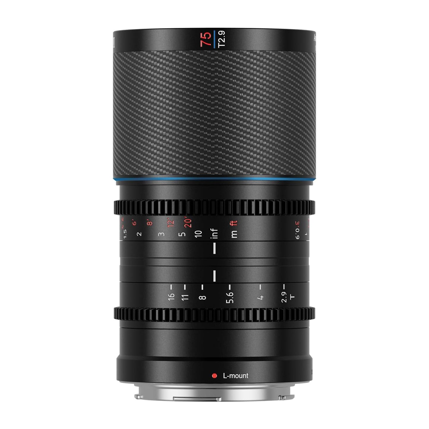 SIRUI Saturn 75mm T2.9 1.6X Full Frame Carbon Fiber Anamorphic Lens, Cine Lens