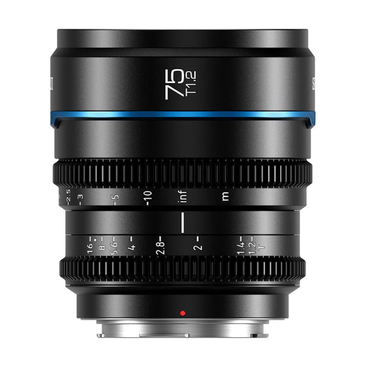 Lente telefoto cinematográfica SIRUI Night Walker 75 mm S35, lente de foco manual de grande abertura T1.2