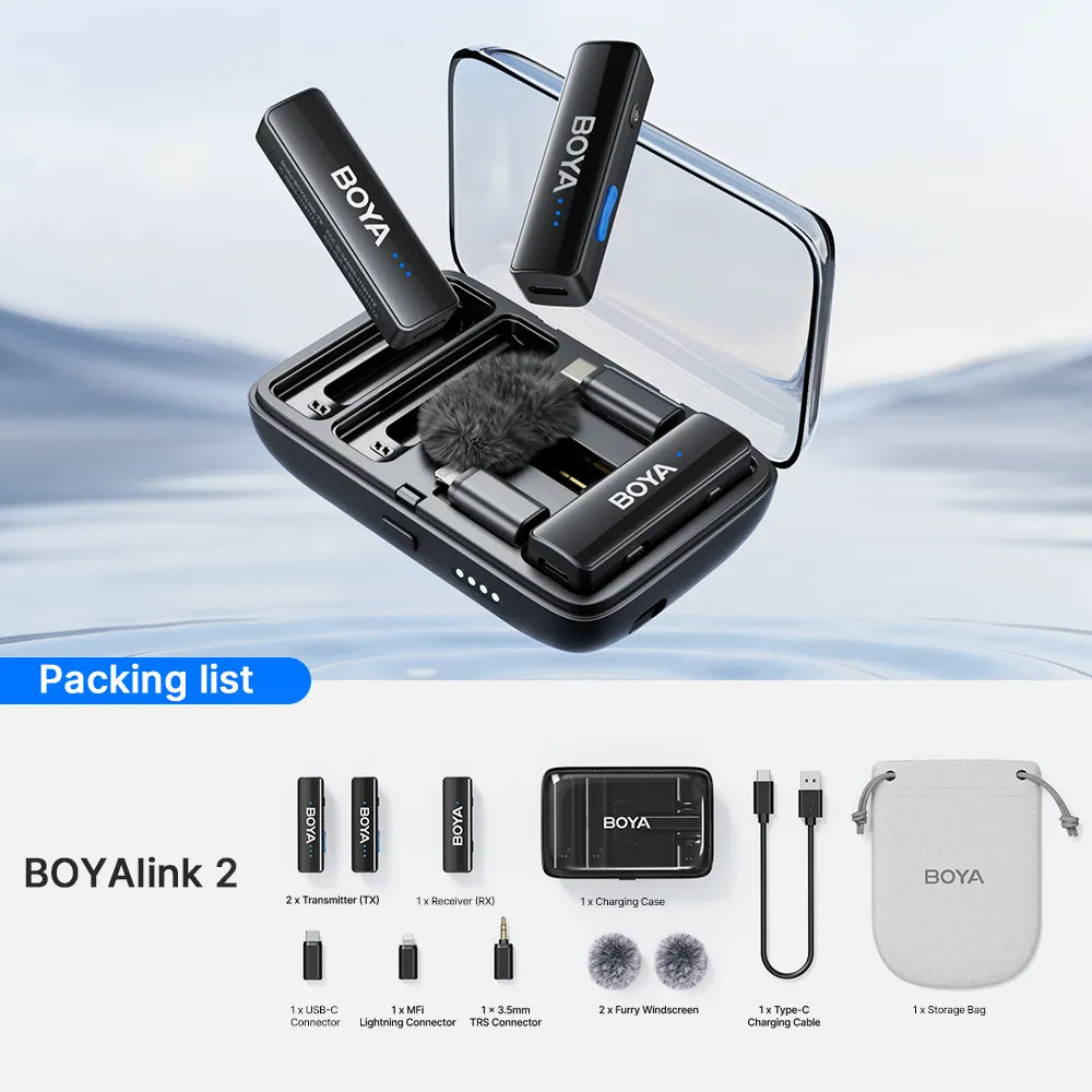 BOYALINK 2 | Áudio sem fio ultranítido e compatibilidade universal