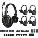 Sistema de intercomunicação sem fio Synco X-Talk X5 com 5 fones de ouvido de ouvido único (2,4 GHz)