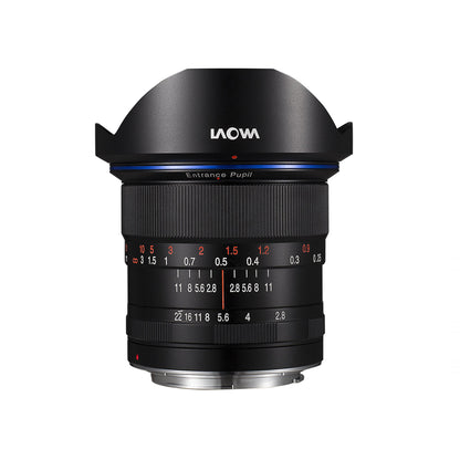 Lente ultra grande angular Laowa 12mm f/2.8 Zero-D 