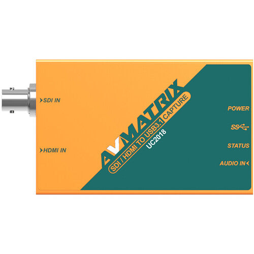 Captura de vídeo SDI/HDMI para USB 3.0 AVMATRIX UC2018 