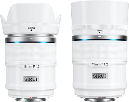 SIRUI Sniper 16mm, 23mm, 33mm, 56mm, 75mm APS-C Autofocus Lens Set, F1.2 Wide Angle Camera Lens