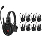 Sistema de intercomunicação sem fio Synco Xtalk XPro9 com 9 fones de ouvido de ouvido único (2,4 GHz)