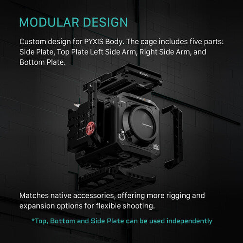 Gaiola de câmera completa Tilta para Blackmagic PYXIS 6K/12K ES-T21-FCC