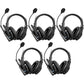 Intercomunicador sem fio Synco Xtalk XMax5 com 5 fones de ouvido duplos (2,4 GHz)