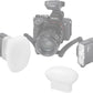 Kit de cúpula de difusão de sílica gel para difusor dental GODOX MF-DD para flash macro Godox MF12, flash Godox MF12-DK1 (1 peça)