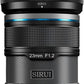 Conjunto de lentes de foco automático APS-C SIRUI Sniper 16 mm, 23 mm, 33 mm, 56 mm e 75 mm, lente grande angular F1.2