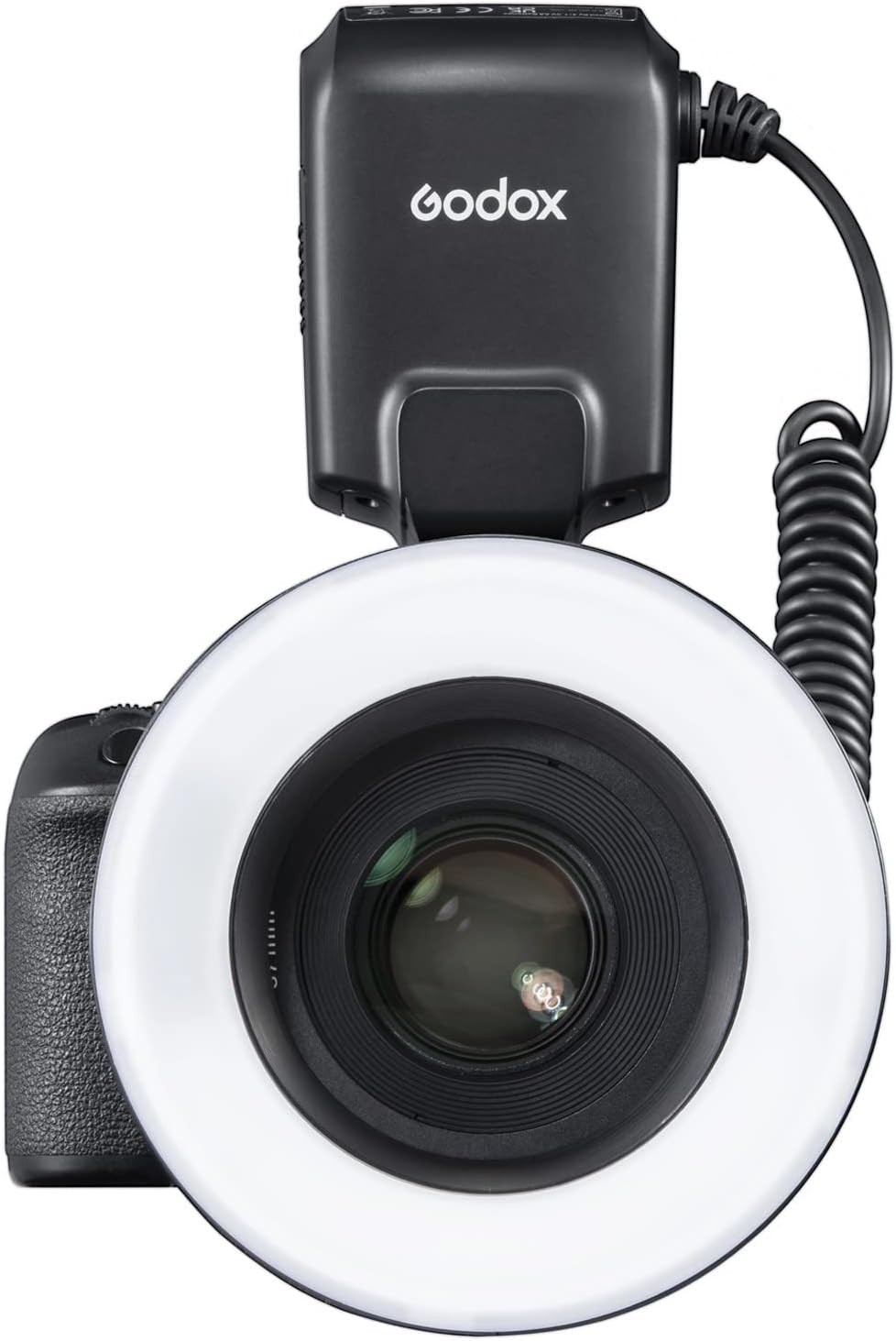 Godox ML-150II ML150II Macro LED Ring Flash Speedlite GN12 Tempo de reciclagem de 0,1-2 s 5800K ± 200K para câmeras DSLR Sony Canon Nikon Fuji Olympus Panasonic para produção de vídeo, fotografia de animais e plantas