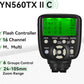 Transmissor de Disparo de Flash Sem Fio YN560-TX II - Controlador Manual para Configuração Multi-Strobe