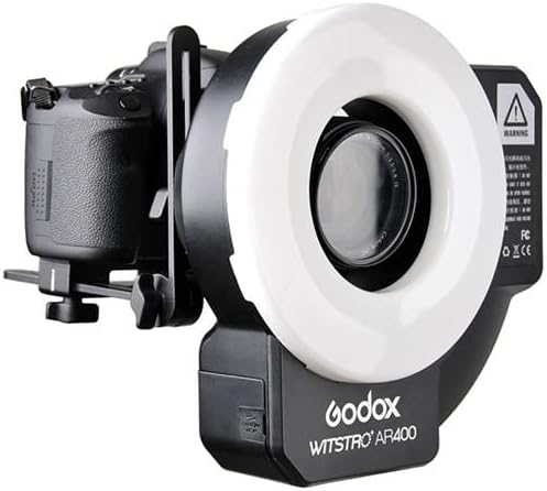Flash de anel leve Godox Wistro AR400