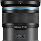 Conjunto de lentes de foco automático APS-C SIRUI Sniper 16 mm, 23 mm, 33 mm, 56 mm e 75 mm, lente grande angular F1.2