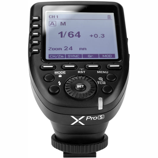 Godox Xpro-S para Sony TTL Disparador de Flash Sem Fio 1/8000s HSS TTL-Conversão-Função Manual Tela Grande Design Inclinado 5 Botões de Grupo Dedicados 11 Funções Personalizáveis