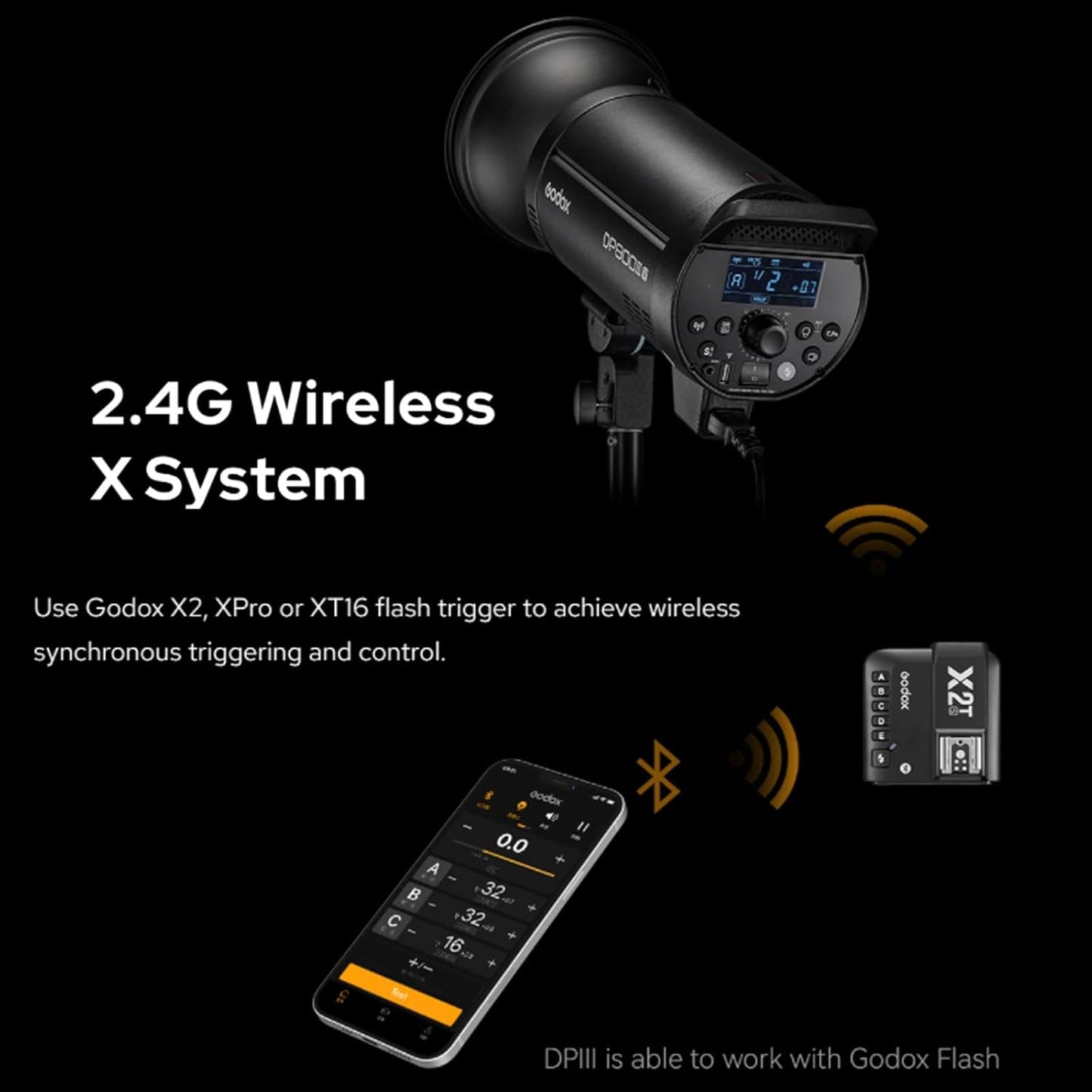 Godox DP600IIIV 600Ws Luz de estúdio com flash estroboscópico