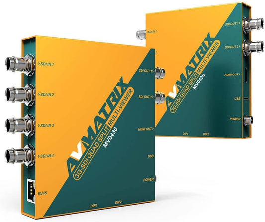 AVMATRIX MV0430 3G-SDI Quad Split multivisualizador 