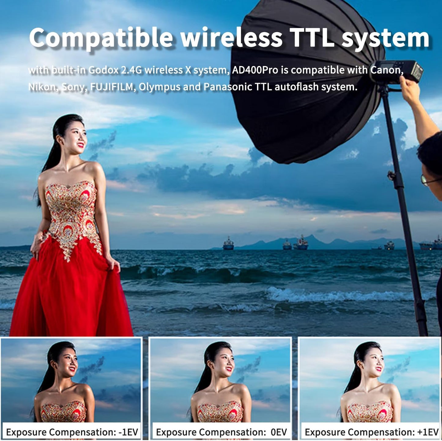 Godox AD400 Pro AD400Pro Flash Strobe para ambientes externos