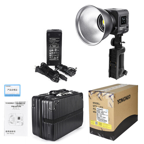Kit de luz LED bicolor portátil Yongnuo YNLUX100 com plugue UE de 220 V