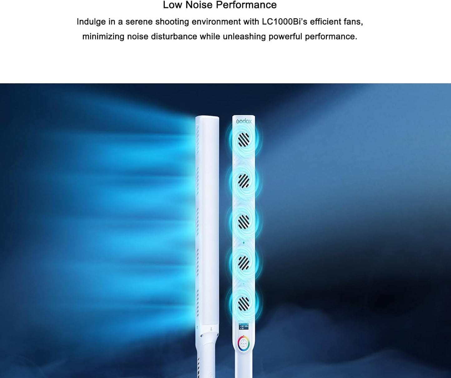 Bastão de luz LED bicolor Godox LC1000 (22") 