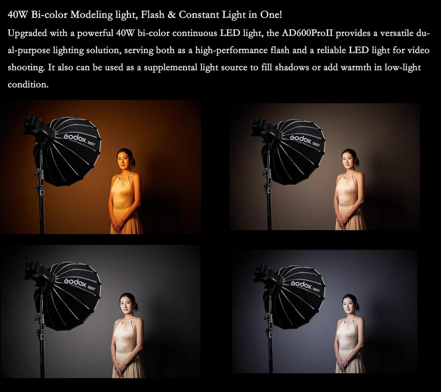 Luzes estroboscópicas Godox AD600 Pro II