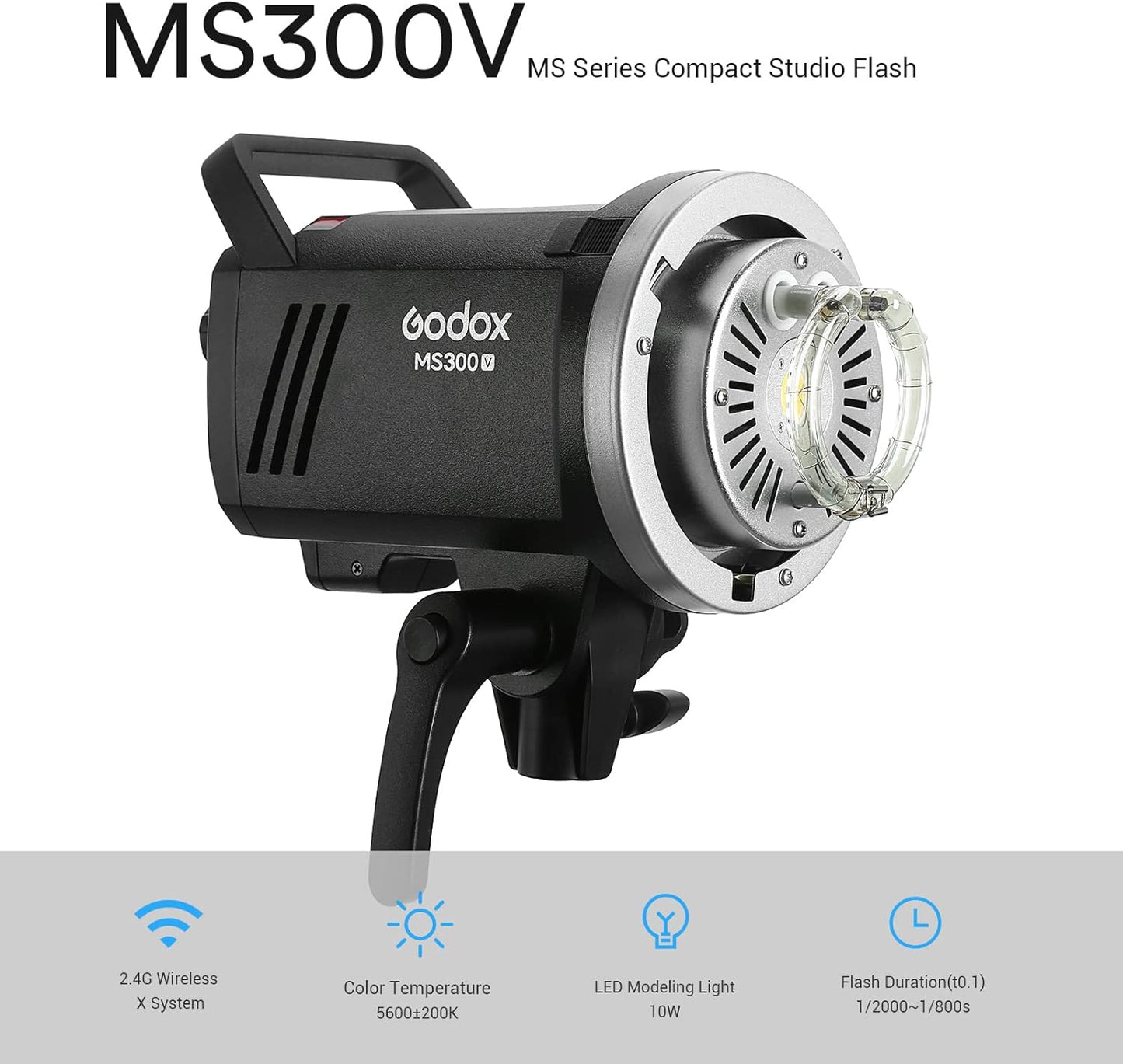 Flash de estúdio Godox MS300-V