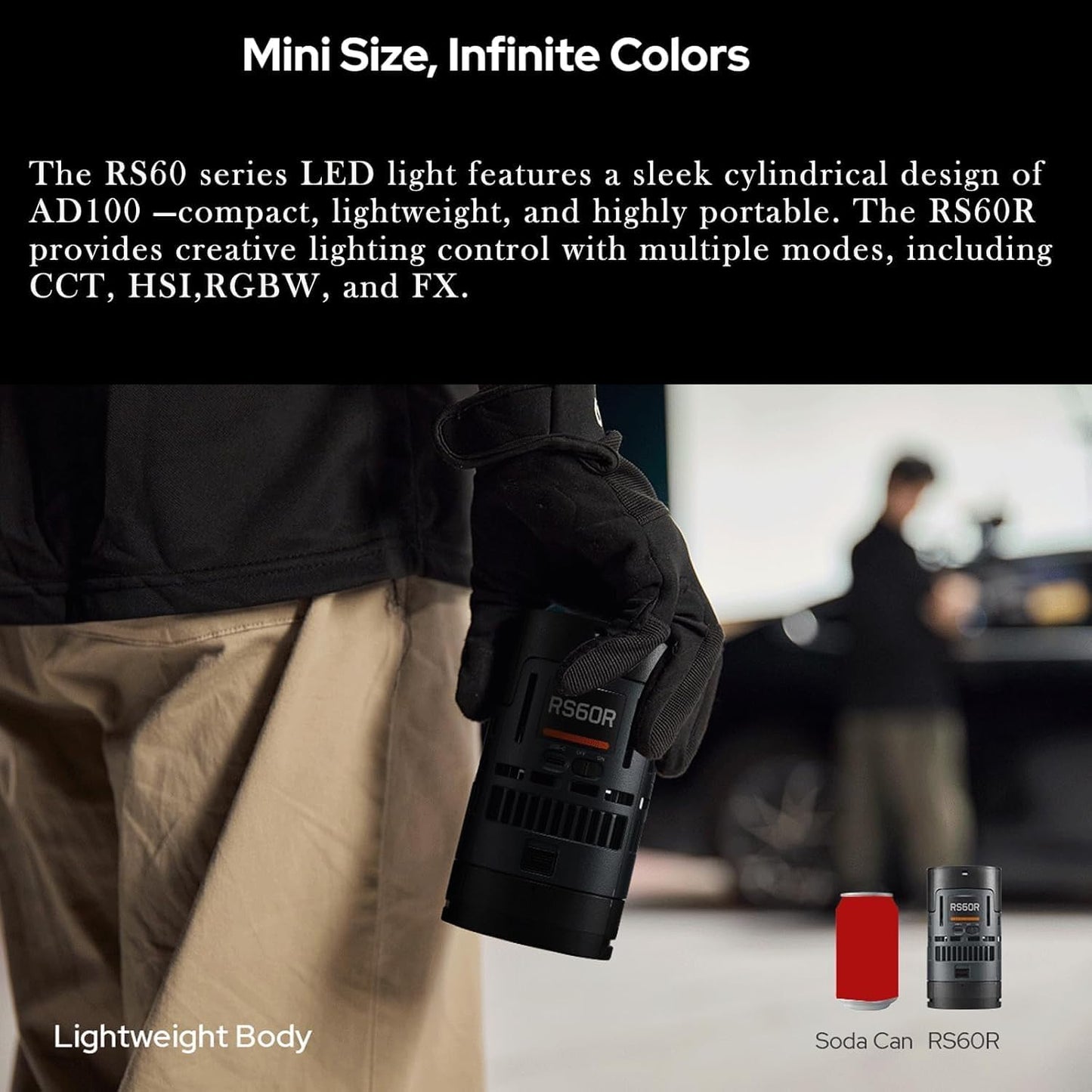 Godox RS60Bi Bi-Color LED Monolight 
