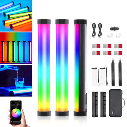 Kits Godox TL30-K1/TL30-K2/TL30-K4 Luzes de tubo RGB 8W 2700-6500K Lux 740 CRI 97 TLCI 99 13FX com bateria de 2900mAh Luz portátil magnética