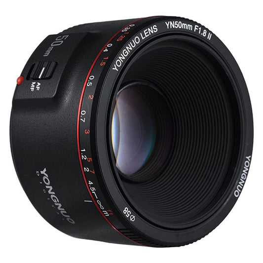 YONGNUO YN50mm F1.8 II, Lente de foco automático prime padrão para Canon