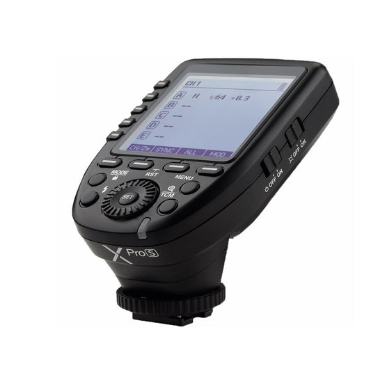 Godox Xpro-S para Sony TTL Disparador de Flash Sem Fio 1/8000s HSS TTL-Conversão-Função Manual Tela Grande Design Inclinado 5 Botões de Grupo Dedicados 11 Funções Personalizáveis