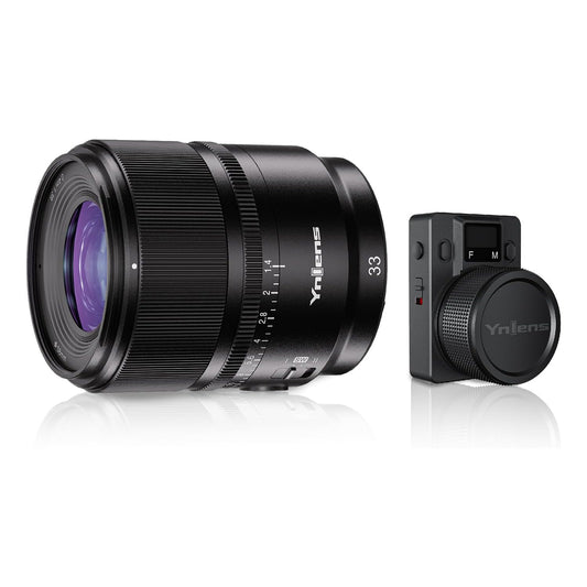 Lente YONGNUO YN33mm F1.4 com controle remoto
