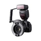Flash de anel macro YONGNUO YN14EX II para câmeras DSLR Canon