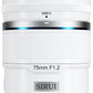 Conjunto de lentes de foco automático APS-C SIRUI Sniper 16 mm, 23 mm, 33 mm, 56 mm e 75 mm, lente grande angular F1.2