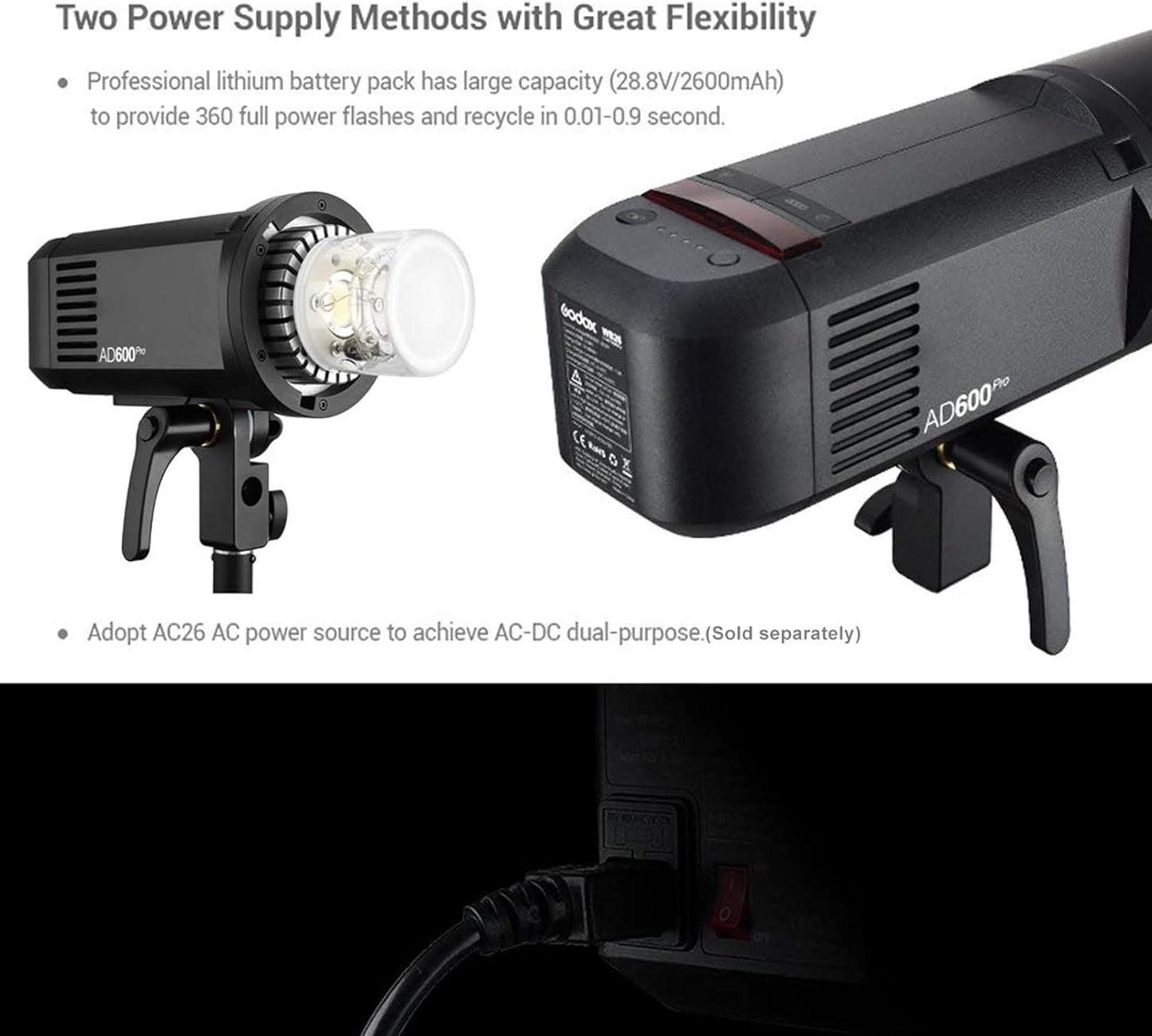 Godox AD600 Pro AD600Pro Luz estroboscópica para exteriores