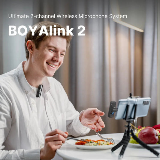 BOYALINK 2 | Áudio sem fio ultranítido e compatibilidade universal 