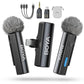 Microfone de lapela sem fio BOYA BOYALINK 2 A2 (adaptador 2TX+3RX) para câmera de iPhone e Android