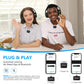 Microfone de lapela sem fio BOYA BY-M1V6 para iPhone Plug Play Microfones de lapela duplos