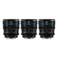 SIRUI Night Walker S35 Manual Focus Cine Lens Set, 24mm, 35mm, 55mm, T1.2 Large Aperture Lens