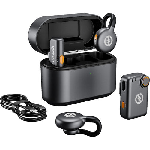 Sistema de microfone sem fio Hollyland LARK M2S Combo para 2 pessoas 