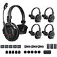 Sistema de intercomunicação sem fio Synco X-Talk X5 com 5 fones de ouvido de ouvido único (2,4 GHz)